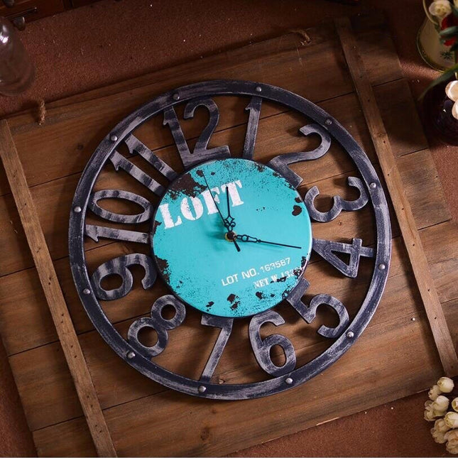 Orologio da parete rotondo stile loft