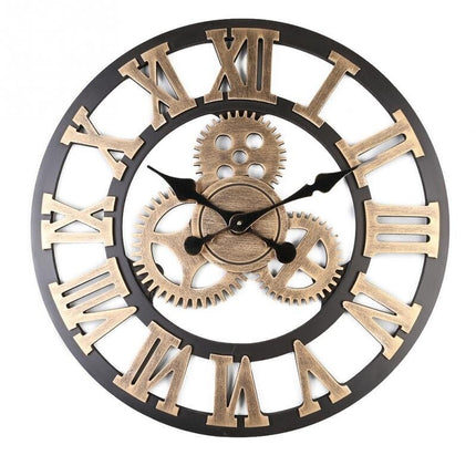Orologio da parete grande con ingranaggi