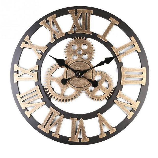 Orologio da parete grande con ingranaggi