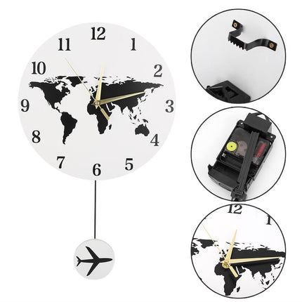 Orologio da parete mappamondo con pendolo