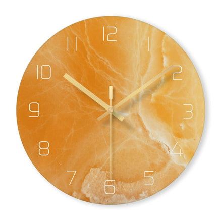 Orologio da parete rotondo effetto marmo