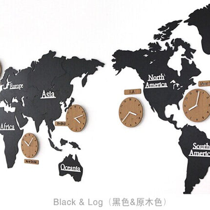 Orologio da muro mappamondo 5 fusi
