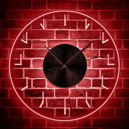 Orologio parete minimalista con retroilluminazione LED