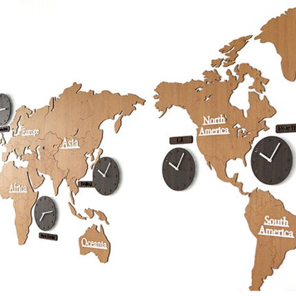 Orologio da muro mappamondo 5 fusi