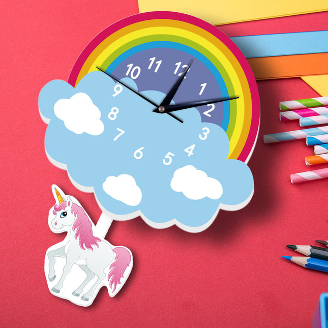 Orologio da parete sole e arcobaleno