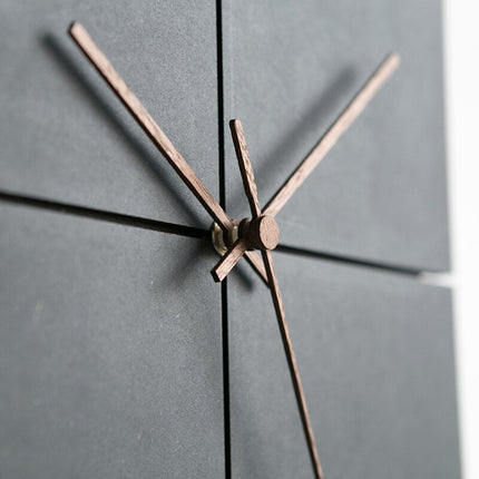 Orologio da parete nero design minimalista