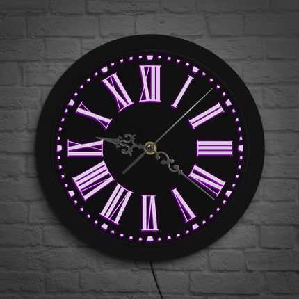 Orologio da parete LED numeri romani
