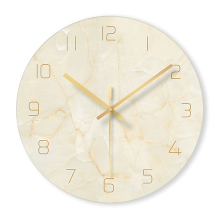 Orologio da parete rotondo effetto marmo