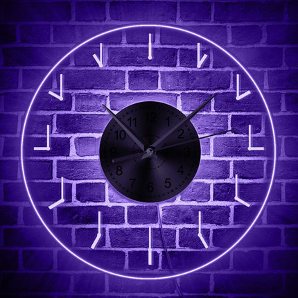 Orologio parete minimalista con retroilluminazione LED