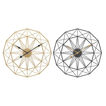 Orologio da parete in ferro geometrico