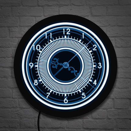 Orologio da parete rotondo retroilluminato LED