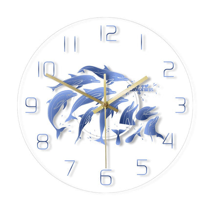 Orologio da parete a LED delfino