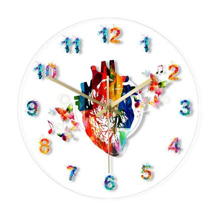 Orologio da parete LED design cuore