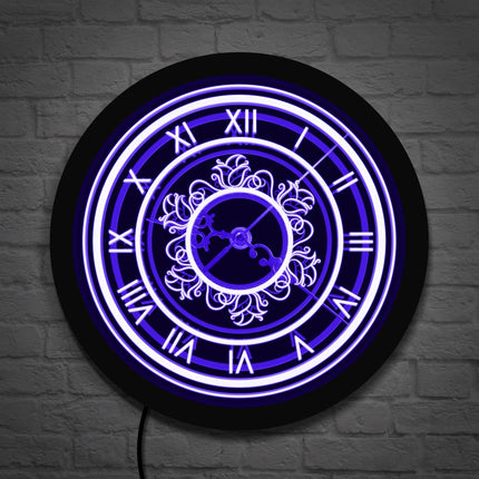 Orologio da parete LED design barocco
