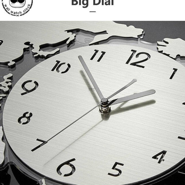 Orologio gigante mappamondo per cucina design