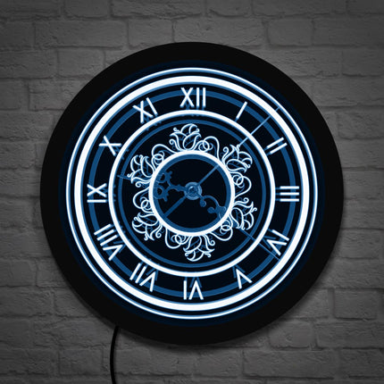 Orologio da parete LED design barocco
