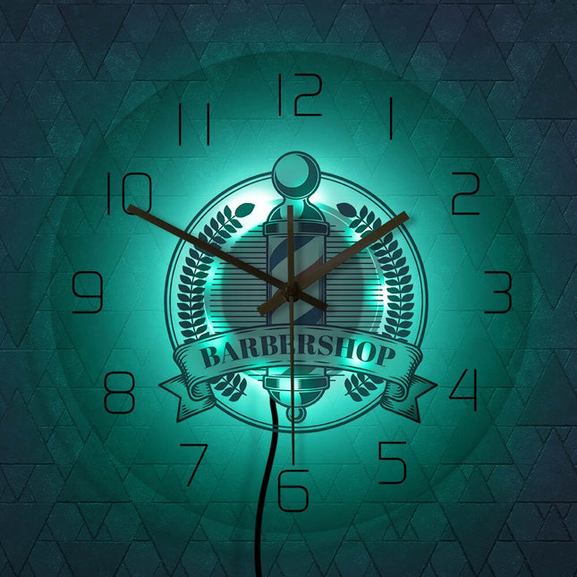 Orologio da parete a LED barbiere