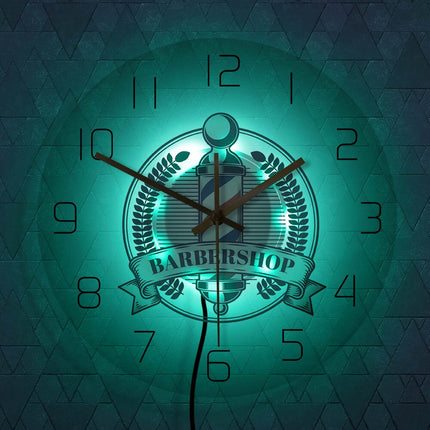 Orologio da parete a LED barbiere