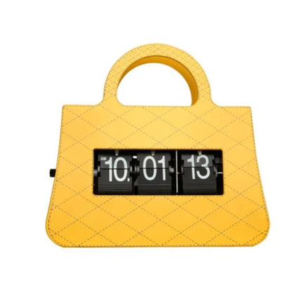 Orologio flip da tavolo forma borsa