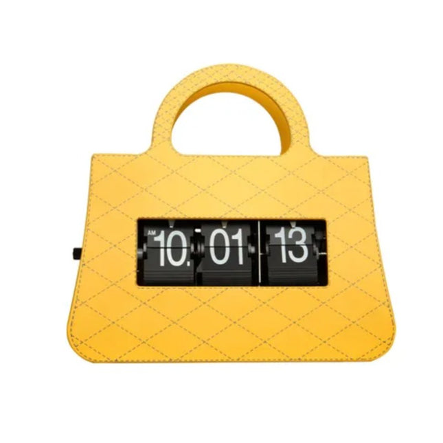 Orologio flip da tavolo forma borsa