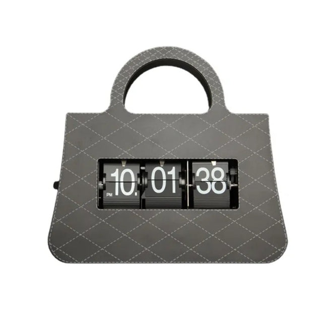 Orologio flip da tavolo forma borsa