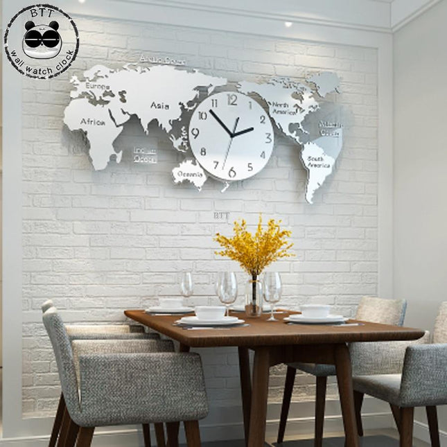 Orologio gigante mappamondo per cucina design