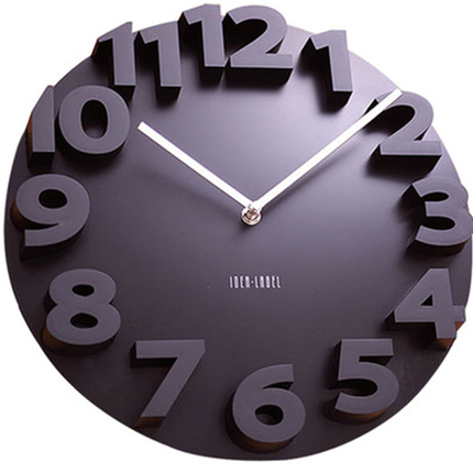 Orologio parete design moderno numeri 3D