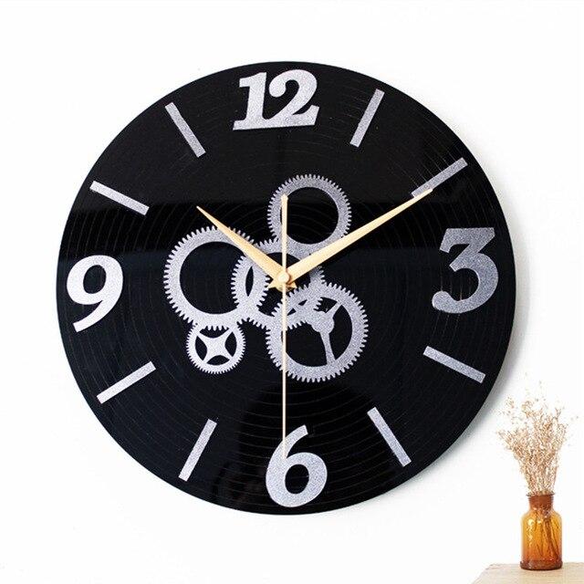 Orologio da parete design ingranaggi steampunk