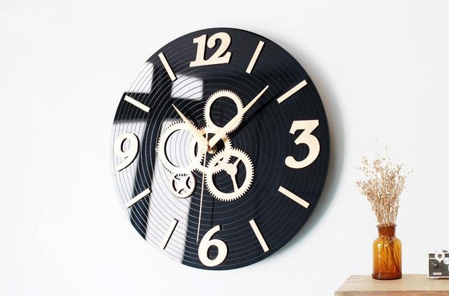 Orologio da parete design ingranaggi steampunk