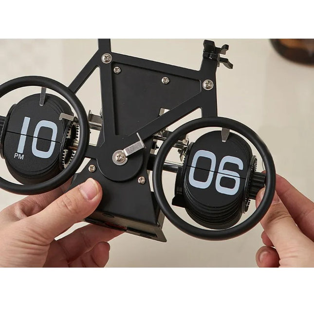 Orologio flip design bicicletta da corsa