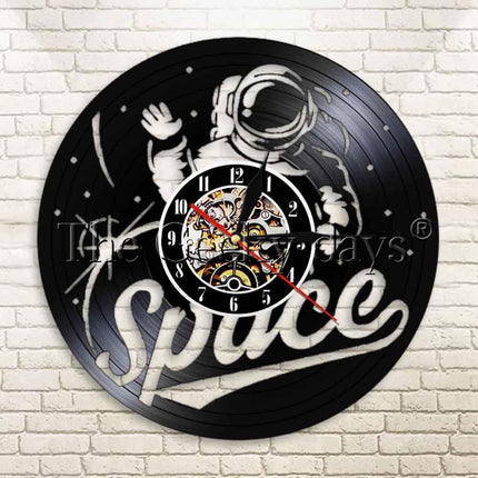 Orologio in vinile da parete astronauta