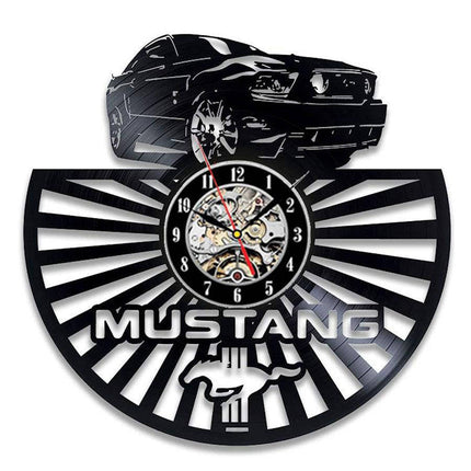 Orologio da parete vinile auto Mustang