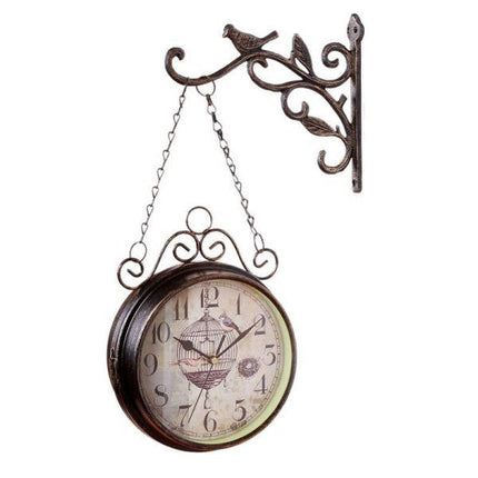 Orologio da stazione bifacciale da parete