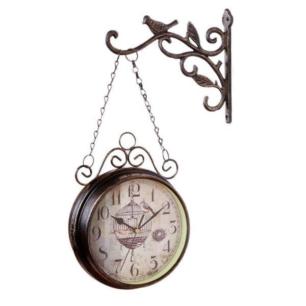 Orologio da stazione bifacciale da parete