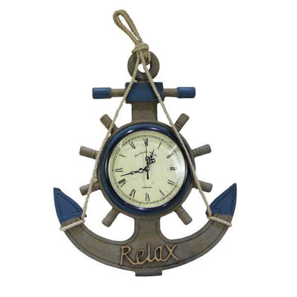 Orologio da parete marinaro forma ancora