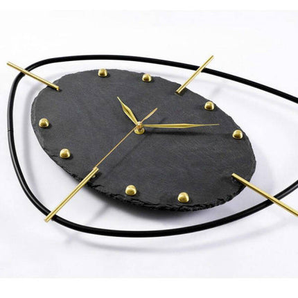 Orologio design da parete in ardesia
