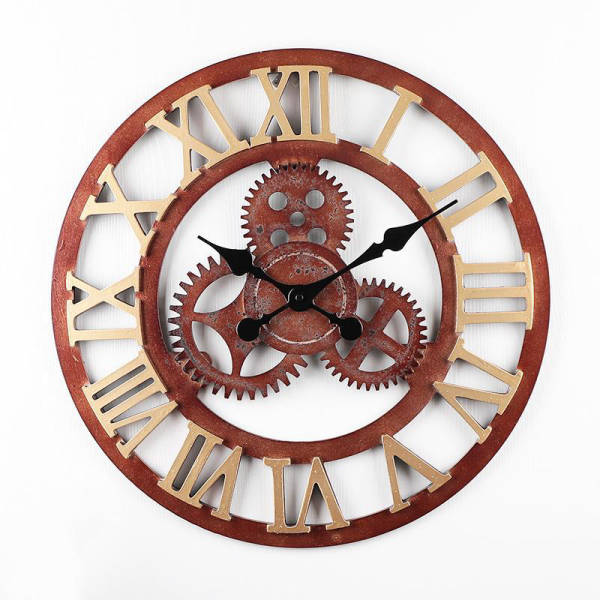 Orologio industriale con meccanismo a vista