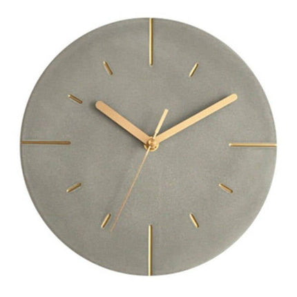 Orologio da parete moderno grigio cemento