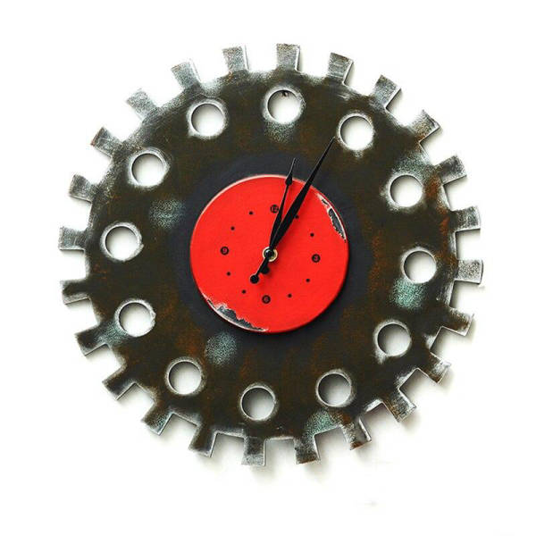 Orologio da parete ingranaggio design colorato