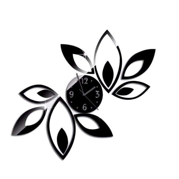 Orologio da parete adesivo design floreale