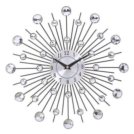 Orologio da parete design sole cristalli