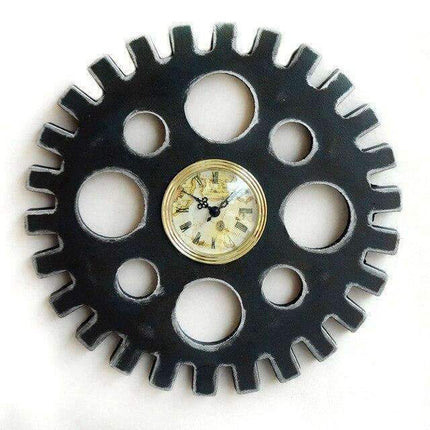 Orologio da parete forma ingranaggio vintage