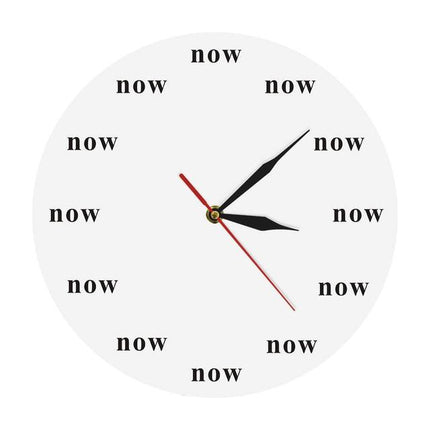 Orologio da parete motivazionale design "Now"
