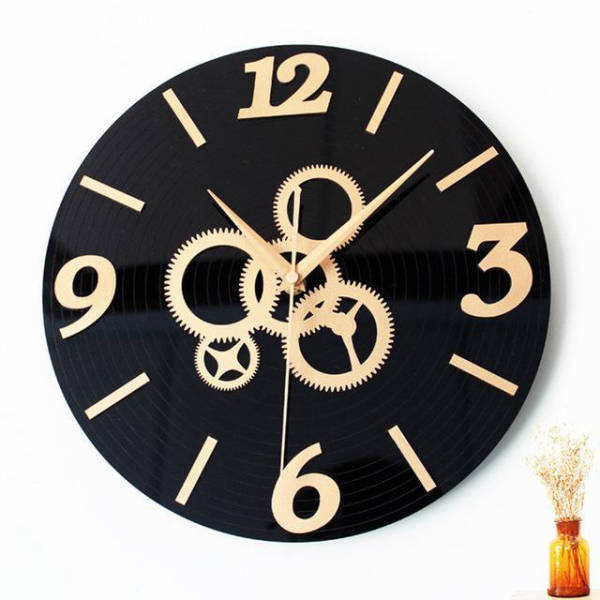 Orologio da parete design ingranaggi steampunk