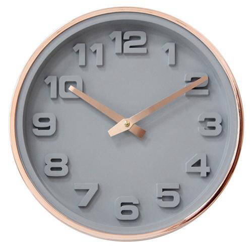 Orologio da parete moderno grigio 3D