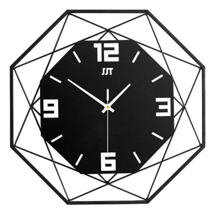 Orologio da parete in metallo geometrico