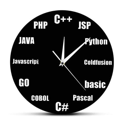 Orologio da parete per programmatori informatici