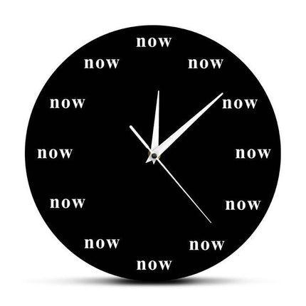 Orologio da parete motivazionale design "Now"