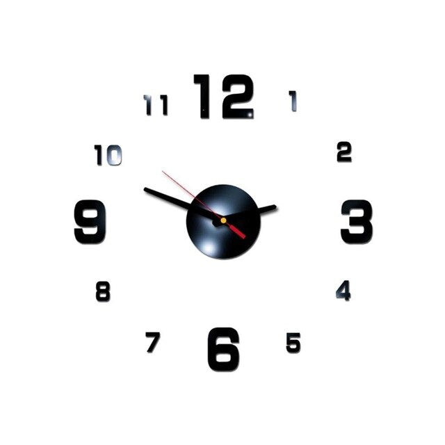Orologio da Parete Adesivo 3D Moderno