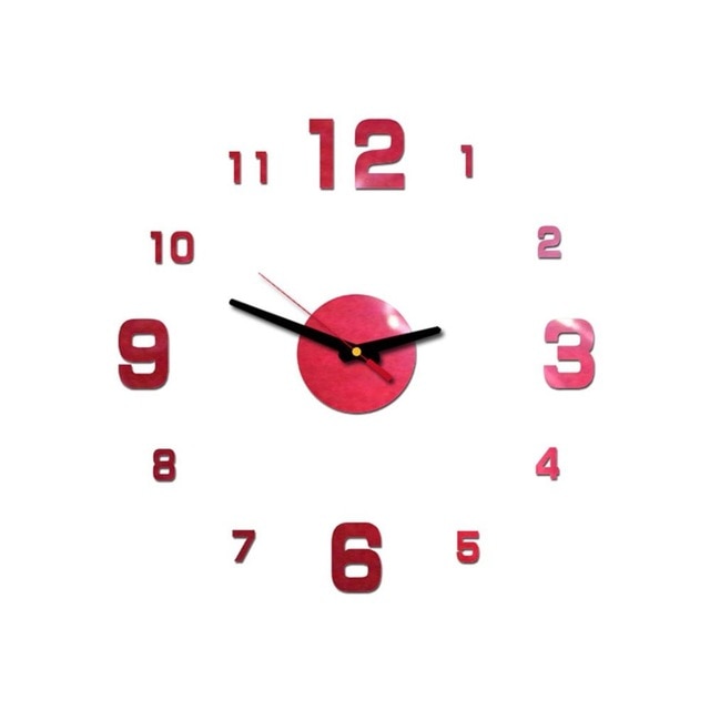 Orologio da Parete Adesivo 3D Moderno
